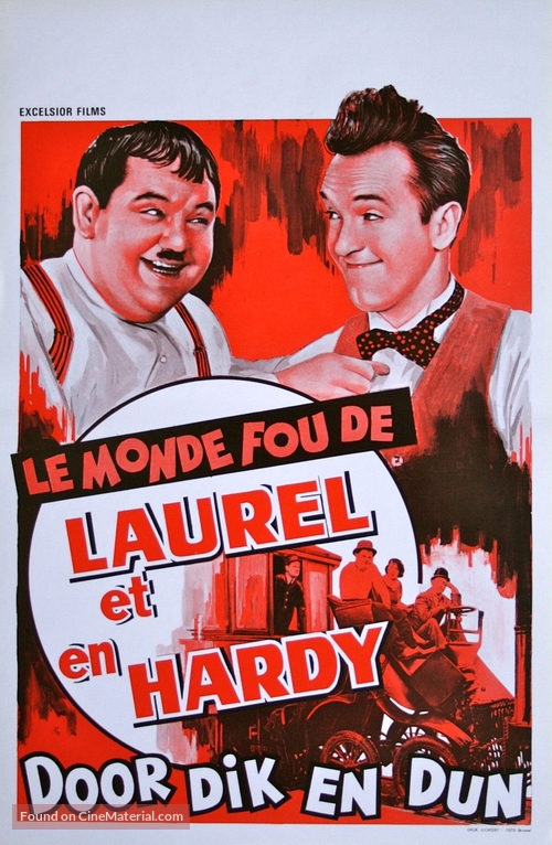 The Crazy World of Laurel and Hardy - Belgian Movie Poster