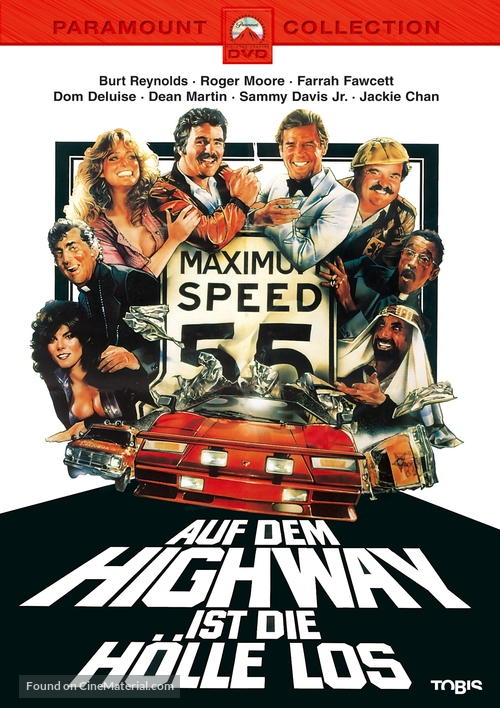 The Cannonball Run - German DVD movie cover