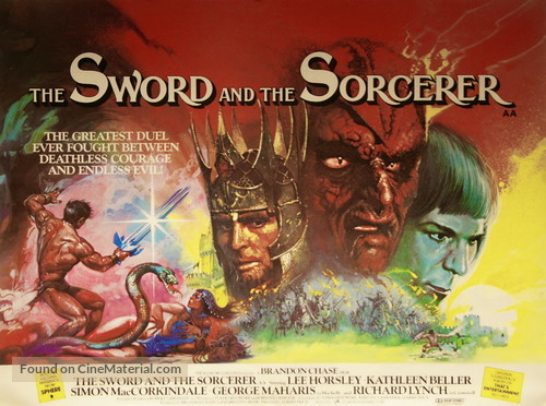 The Sword and the Sorcerer - British Movie Poster