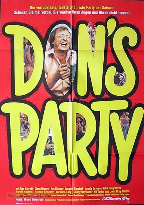 Don&#039;s Party - German Movie Poster