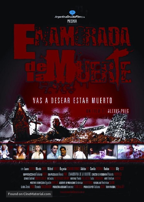 Enamorada de la muerte - Argentinian poster