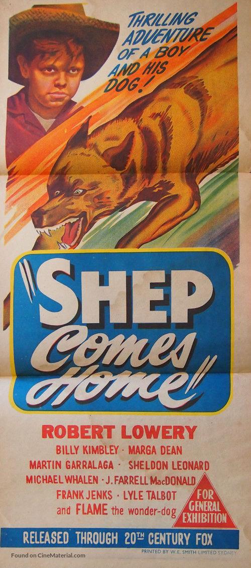 Shep Comes Home - Australian Movie Poster