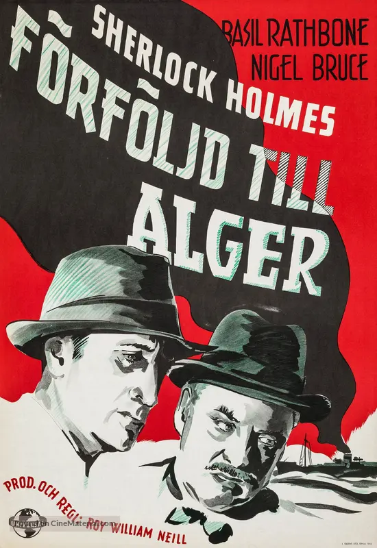 Pursuit to Algiers - Swedish Movie Poster