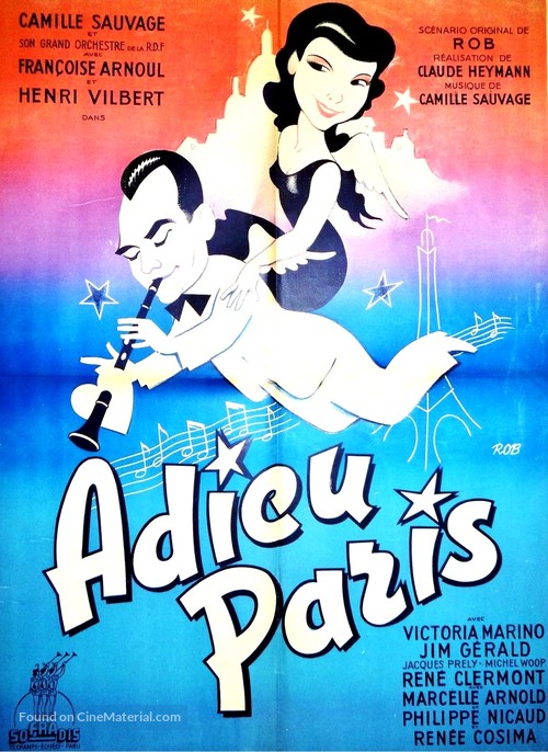 Adieu Paris - French Movie Poster