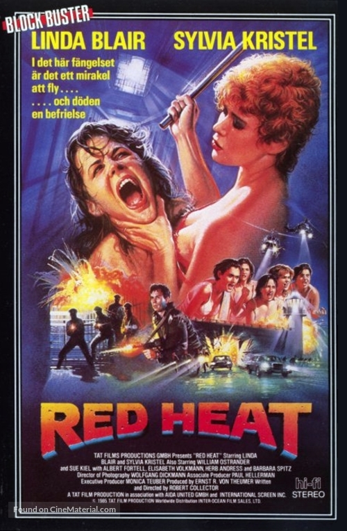 Red Heat - Swedish VHS movie cover