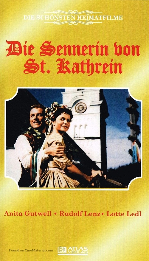 Die Sennerin von St. Kathrein - German VHS movie cover