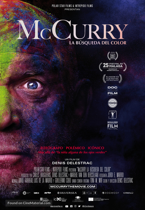 McCURRY the Pursuit of Color - Spanish Movie Poster