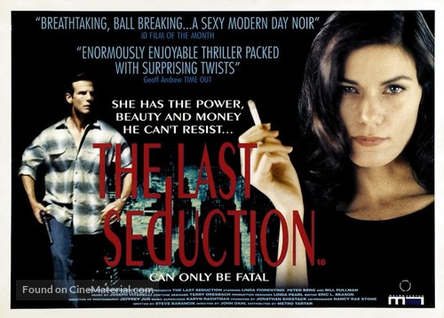 The Last Seduction - British Movie Poster