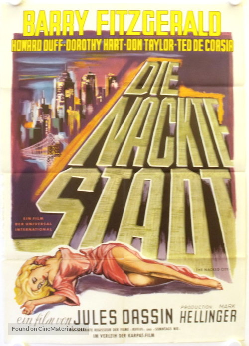 The Naked City - German Movie Poster