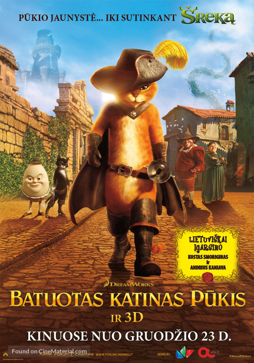 Puss in Boots - Lithuanian Movie Poster