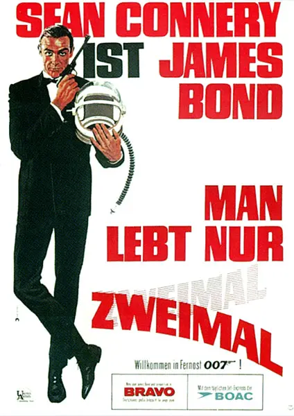 You Only Live Twice 1967 German Movie Poster You Only Live Twice 1967 German Movie Poster
