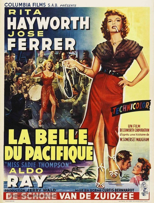 Miss Sadie Thompson - Belgian Movie Poster