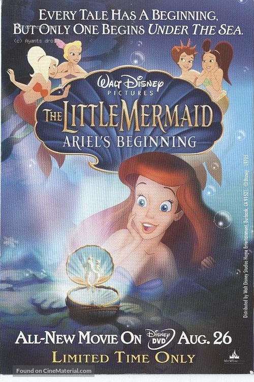 The Little Mermaid: Ariel&#039;s Beginning - Video release movie poster