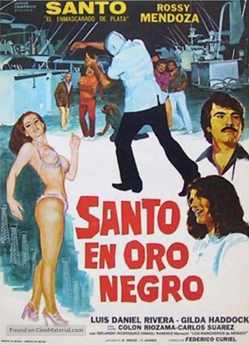 La noche de San Juan: Santo en Oro negro - Mexican Movie Poster