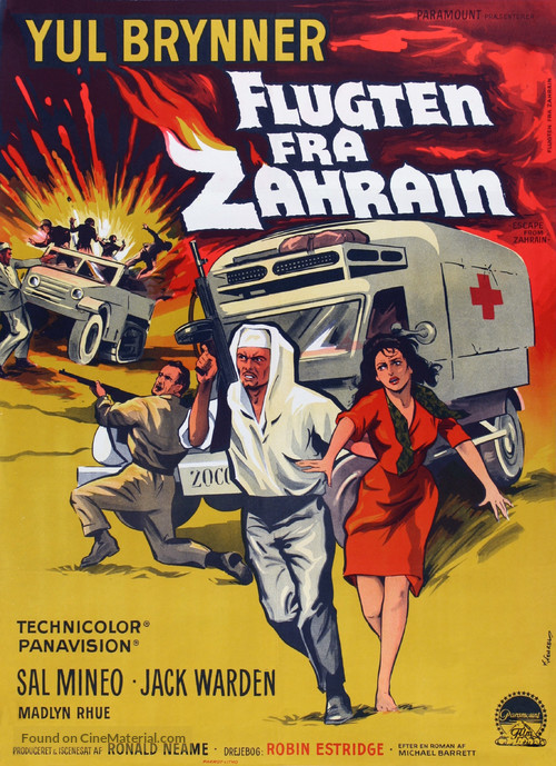 Escape from Zahrain - Danish Movie Poster