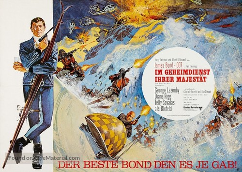 On Her Majesty&#039;s Secret Service - German Movie Poster