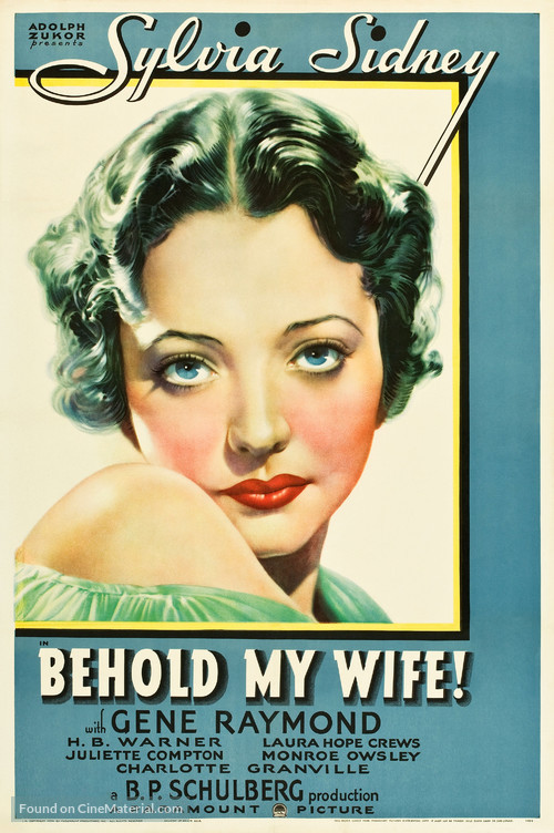 Behold My Wife - Movie Poster