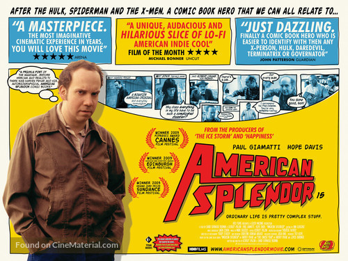 American Splendor - British Movie Poster