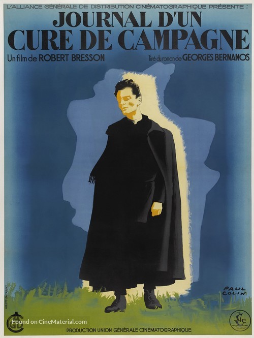 Journal d&#039;un cur&eacute; de campagne - French Movie Poster