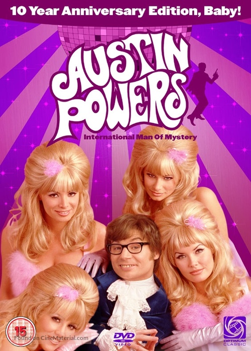 Austin Powers: International Man of Mystery - British DVD movie cover