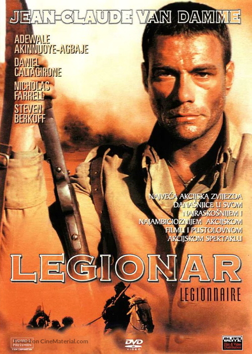 LEGIONNAIRE - 1998 - PETER MACDONALD Legionnaire-croatian-dvd-cover