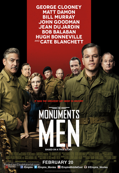 The Monuments Men - Lebanese Movie Poster