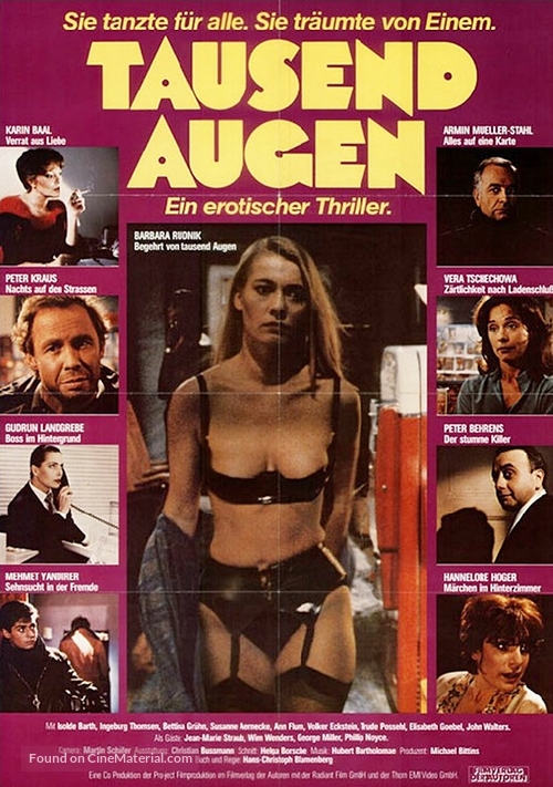 Tausend Augen - German Movie Poster