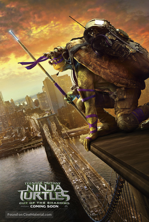 Teenage Mutant Ninja Turtles: Out of the Shadows - British Movie Poster