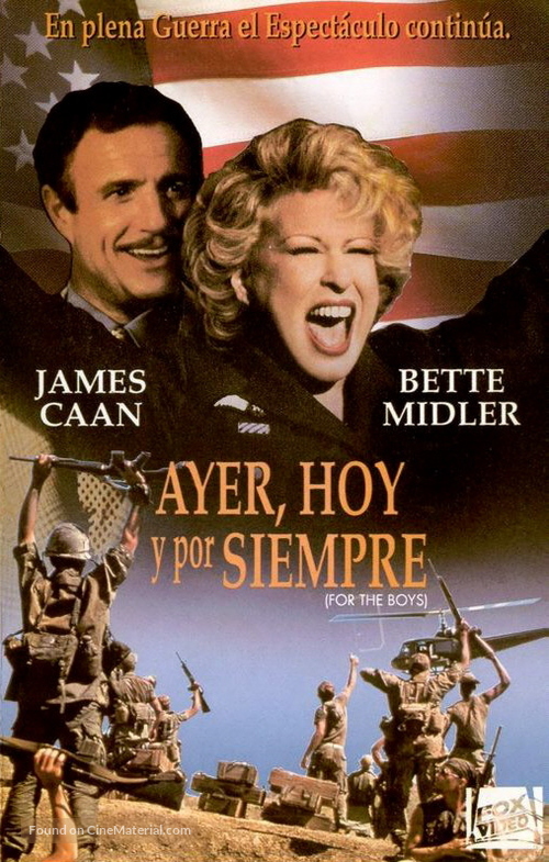 For the Boys - Spanish VHS movie cover