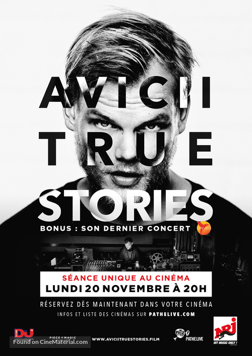 Avicii: True Stories - French Movie Poster