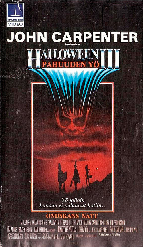 Halloween III: Season of the Witch - Finnish VHS movie cover