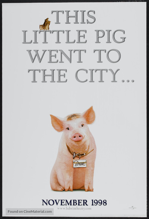 Babe: Pig in the City - Advance movie poster