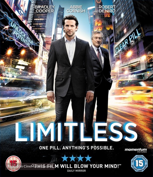 Limitless - British Blu-Ray movie cover