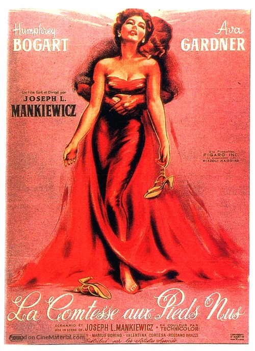 The Barefoot Contessa - French Movie Poster