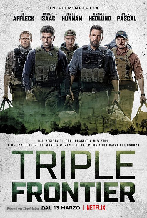 Triple Frontier - Italian Movie Poster