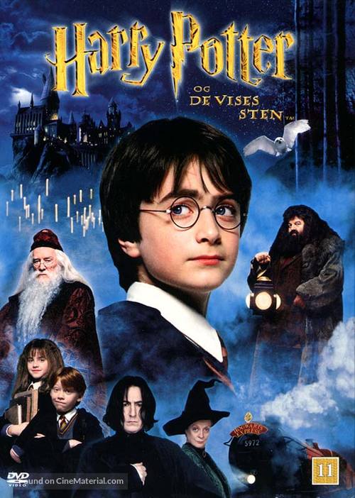 Harry Potter and the Philosopher&#039;s Stone - Danish Movie Cover