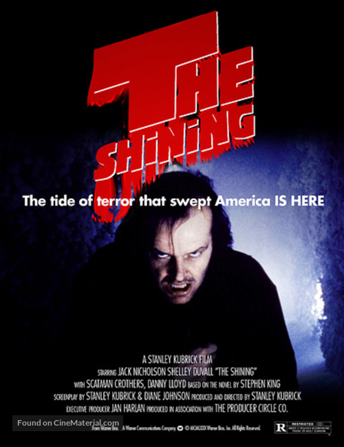 The Shining - VHS movie cover