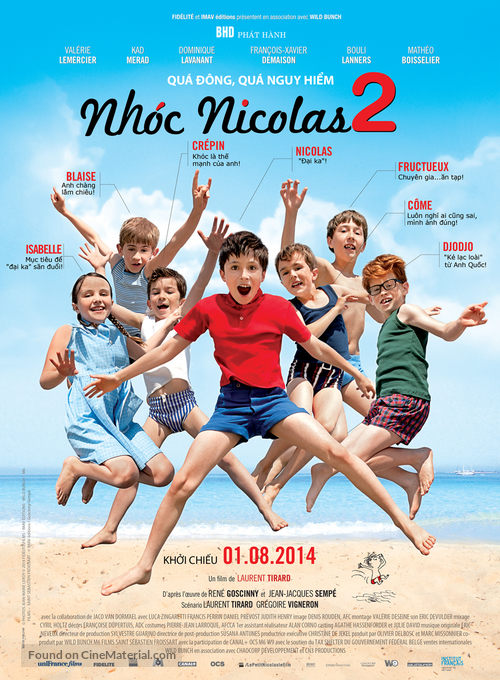 Les vacances du petit Nicolas - Vietnamese Movie Poster