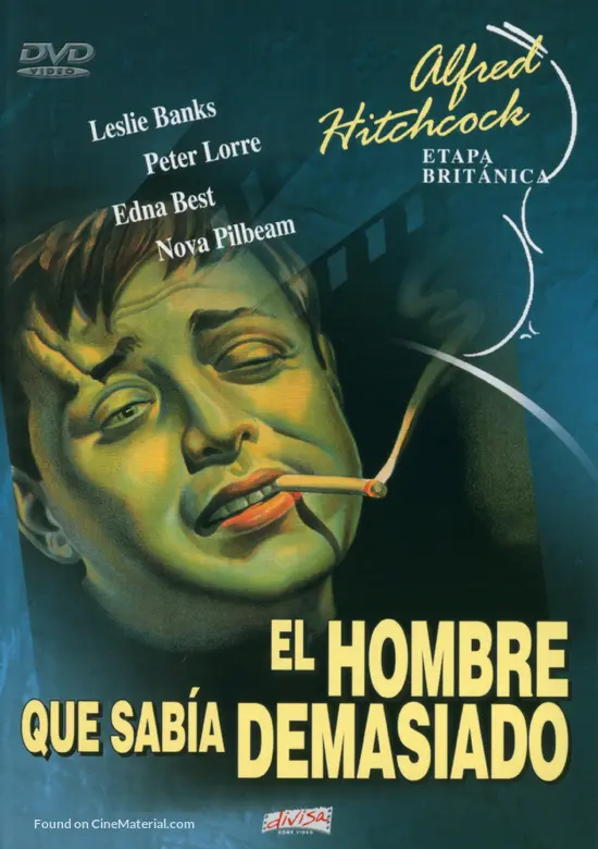 The Man Who Knew Too Much - Spanish DVD movie cover