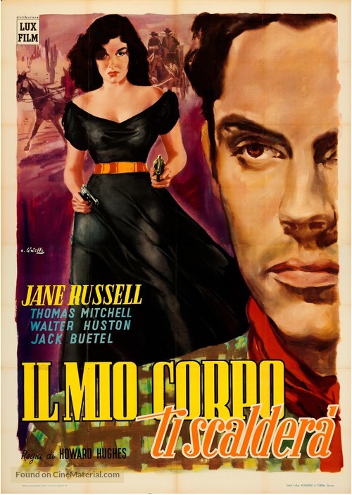 The Outlaw - Italian Movie Poster