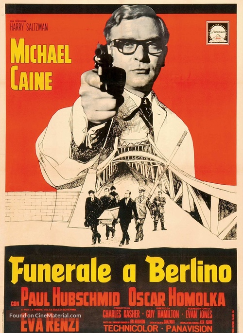 Funeral in Berlin - Italian Movie Poster