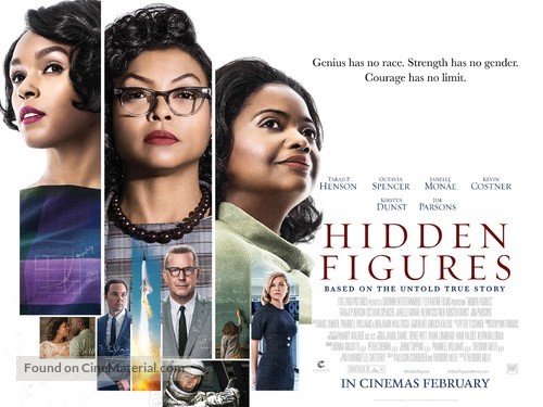 Hidden Figures - British Movie Poster