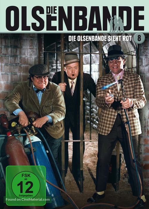 Olsen-banden ser r&oslash;dt - German DVD movie cover