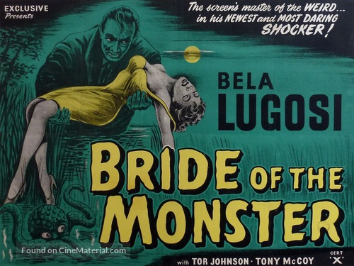 Bride of the Monster - British Movie Poster