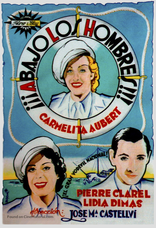 Abajo los hombres - Spanish Movie Poster