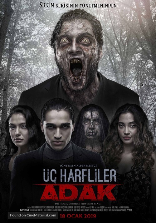 &Uuml;&ccedil; Harfliler: Adak - Turkish Movie Poster