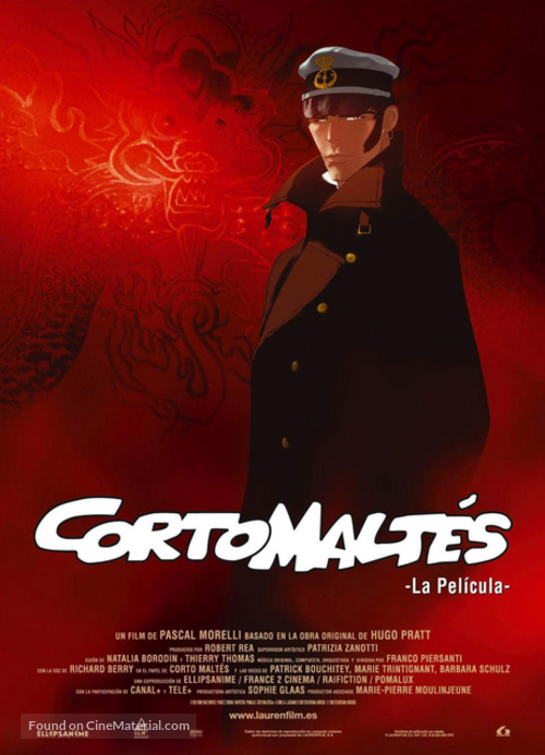 Corto Maltese: La cour secr&egrave;te des Arcanes - Spanish Movie Poster