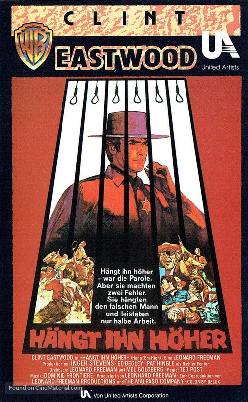 Hang Em High - German VHS movie cover