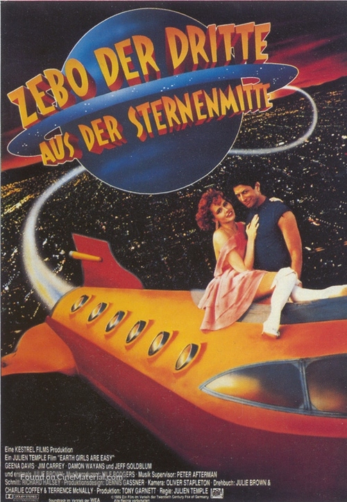 Earth Girls Are Easy - German Movie Poster