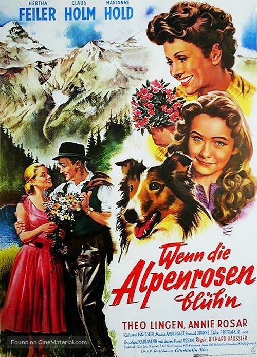 Wenn die Alpenrosen bl&uuml;h&#039;n - German Movie Poster